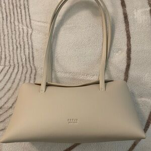 Freja NY Chrystie Cream Leather Handbag - Large Size